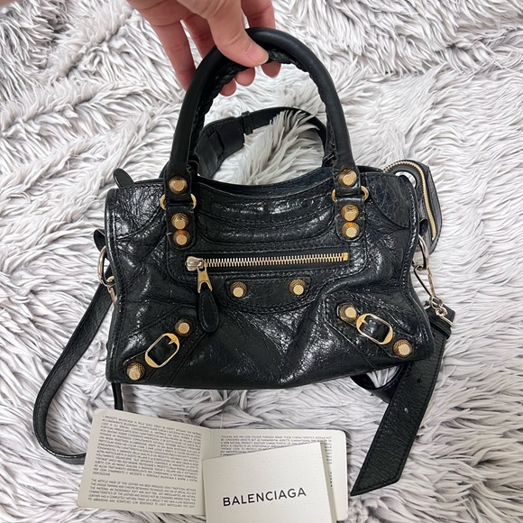 Balenciaga Agneau Giant 12 Gold Hardware Mini City Bag - Picture 8 of 11